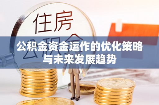 衡南公积金资金运作的优化策略与未来发展趋势