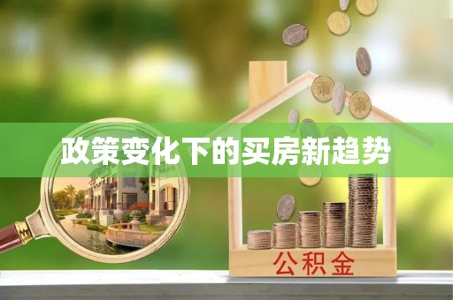 衡南政策变化下的买房新趋势