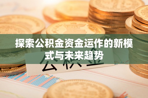 衡南探索公积金资金运作的新模式与未来趋势