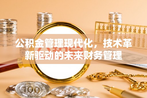 衡南公积金管理现代化，技术革新驱动的未来财务管理