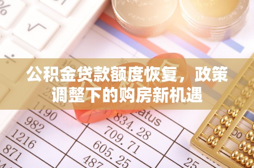 衡南公积金贷款额度恢复，政策调整下的购房新机遇