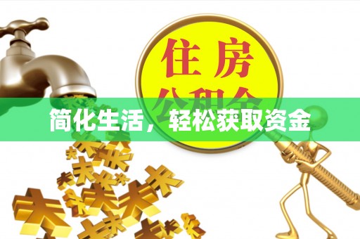 衡南简化生活，轻松获取资金